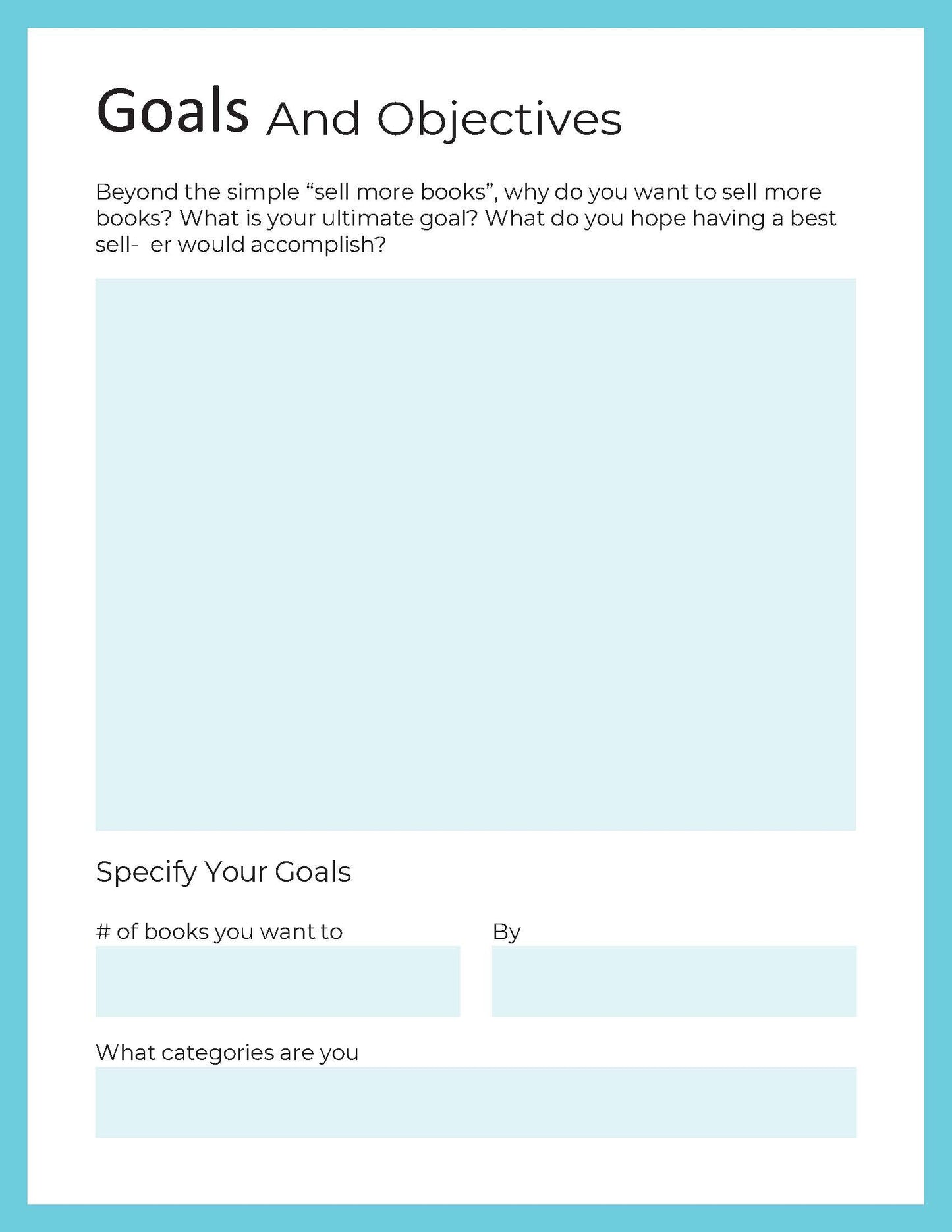 Book Money Planner Workbook