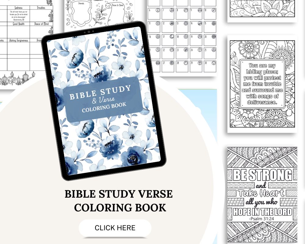 Bible Verse and Bible Study Coloring Book