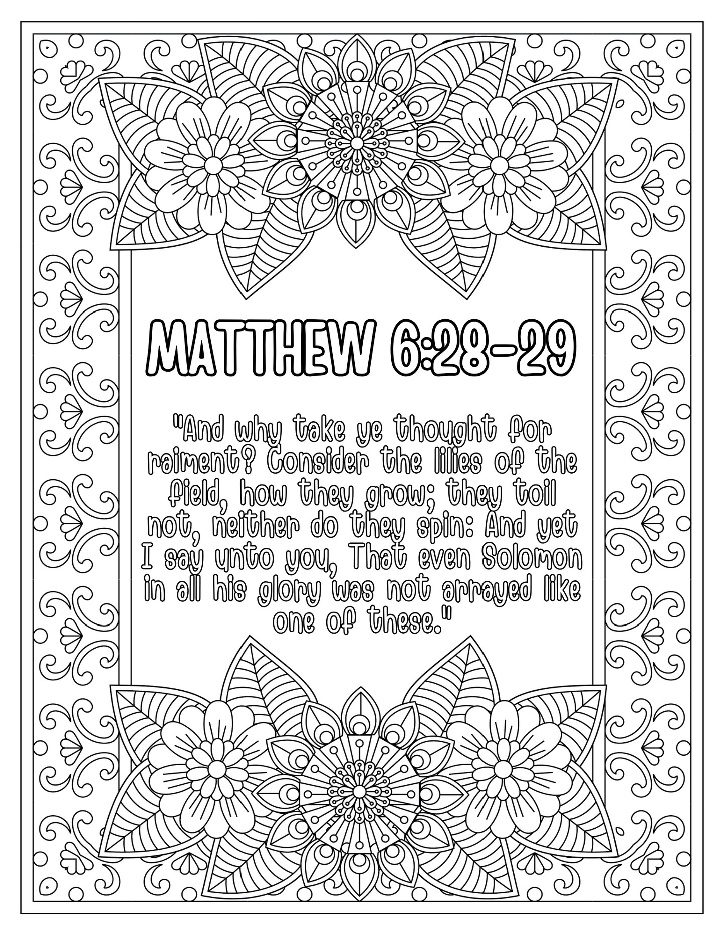 Color Pray Meditate Consider The Lilies