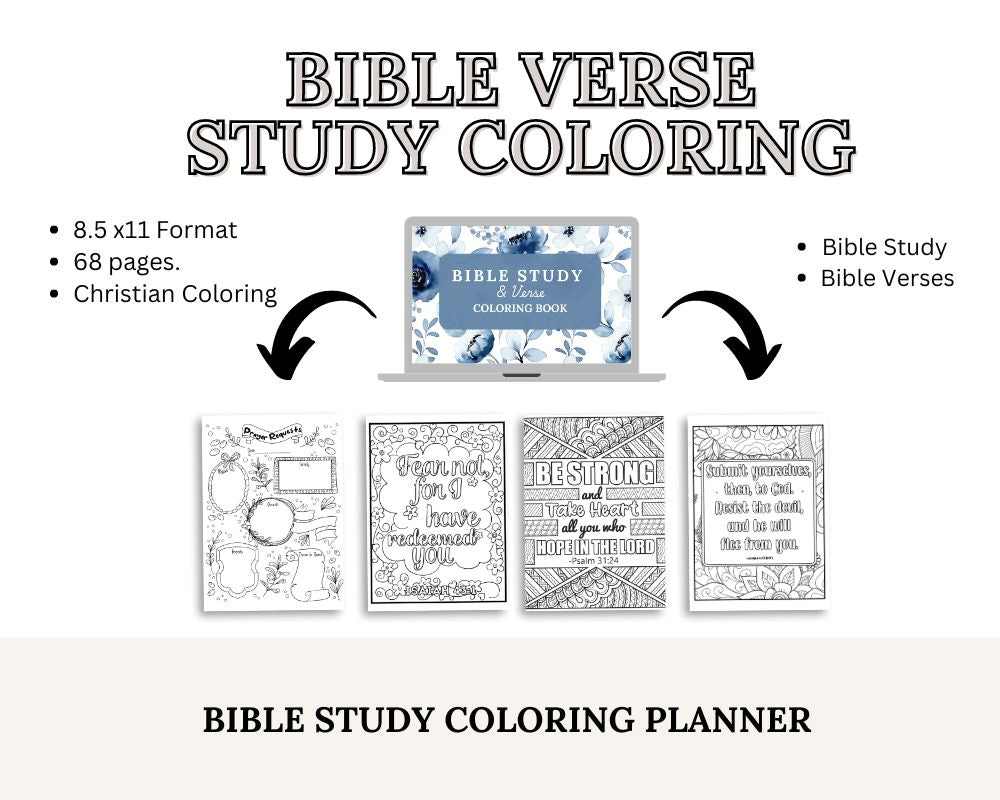 Bible Verse and Bible Study Coloring Book