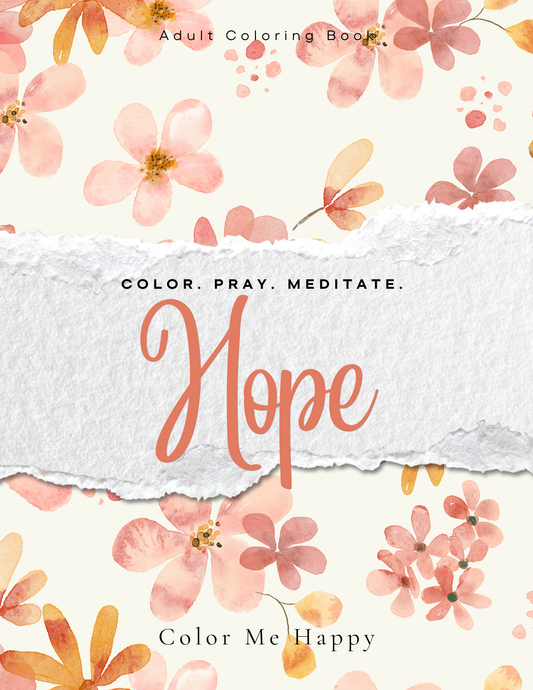 Bible Verse Color Pray Meditate Hope Coloring Book