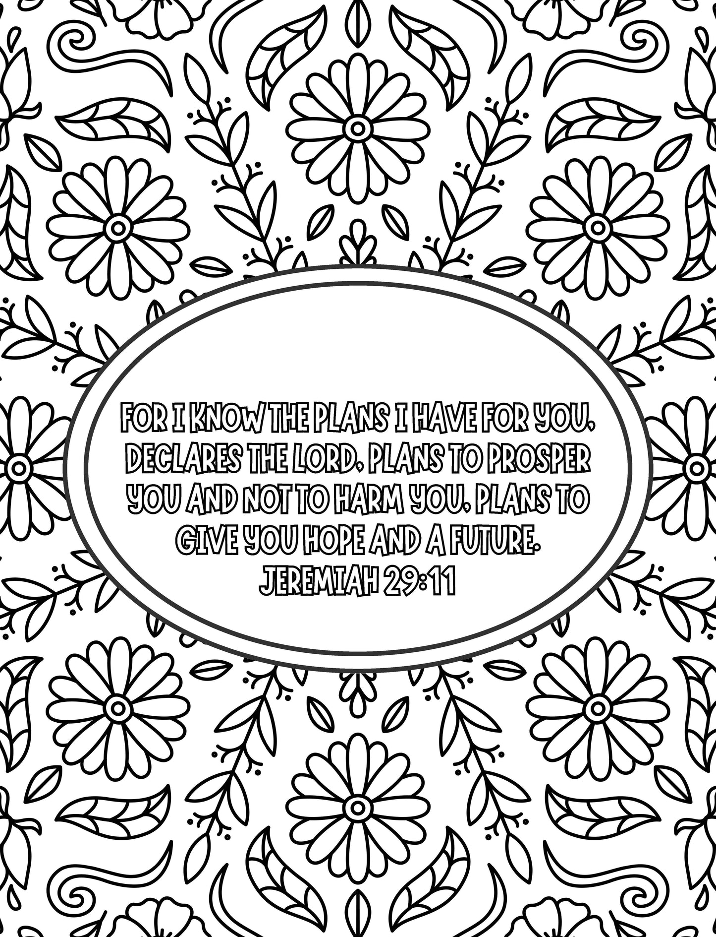 Bible Verse Color Pray Meditate Hope Coloring Book