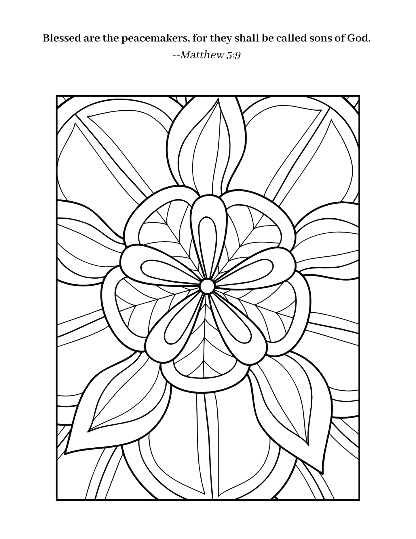 30 Bible Verse Coloring Book for PEACE Adult Coloring